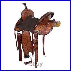 Ivy Barrel Style Saddle Diamond and Scallop Tooling Full QH Bars 14 15 NEW