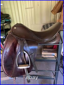 JRD English Dressage Saddle Super Comfortable 18 Seat 17 Flaps JRD English Dressage Saddle Super Comfortable 18 Seat 17 Flaps