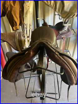 JRD English Dressage Saddle Super Comfortable 18 Seat 17 Flaps