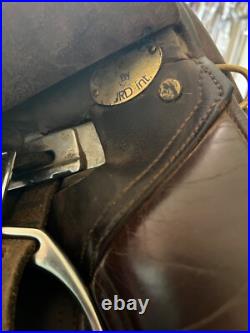 JRD English Dressage Saddle Super Comfortable 18 Seat 17 Flaps