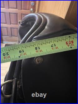 JRD English Dressage Saddle Super Comfortable 18 Seat 17 Flaps