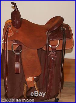 Jays 16 Cutting Saddle Tooled Hermann Oak Leather Jeremiah Watt