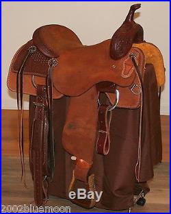 Jays 16 Cutting Saddle Tooled Hermann Oak Leather Jeremiah Watt