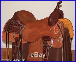 Jays 16 Cutting Saddle Tooled Hermann Oak Leather Jeremiah Watt