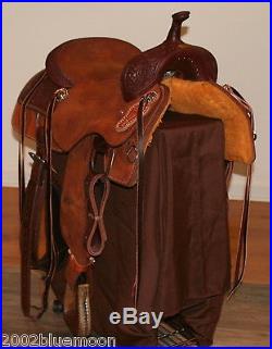 Jays 16 Cutting Saddle Tooled Hermann Oak Leather Jeremiah Watt