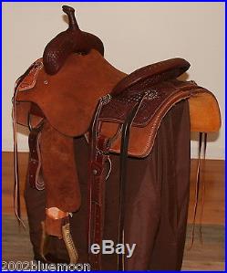 Jays 16 Cutting Saddle Tooled Hermann Oak Leather Jeremiah Watt