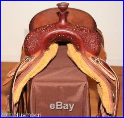 Jays 16 Cutting Saddle Tooled Hermann Oak Leather Jeremiah Watt