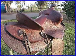 Keyston Bros. Saddle with Sterling Silver Conchos