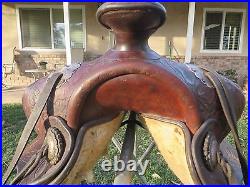 Keyston Bros. Saddle with Sterling Silver Conchos