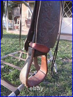 Keyston Bros. Saddle with Sterling Silver Conchos