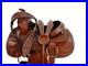 Kids_Pony_Saddle_Western_Pleasure_Trail_Floral_Tooled_Leather_Used_Tack_10_12_13_01_gz