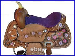 Kids Trail Saddle Western Horse Youth Child Barrel Pleasure Tack Set 10 12 13