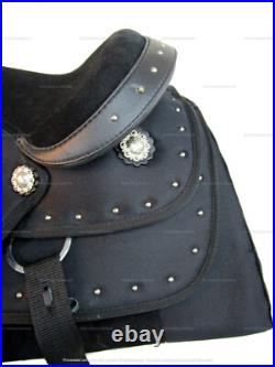 Kids Western Synthetic Saddle Youth Barrel Racing Pleasure Used Tack 12 13 14