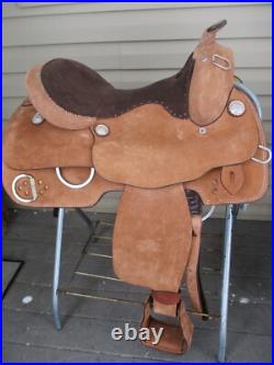 King 1545 15'' Roughout Western Training Saddle Fqhb