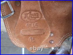King 1545 15'' Roughout Western Training Saddle Fqhb