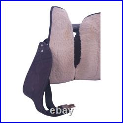 King Black Brown Leather Trail Barrel Racing Saddle For Horse