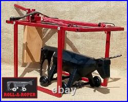 LAST ROLLY the Wheeled Original Cowboy Toy ROLL-A-ROPER ROOSTER CROWS LARIATS