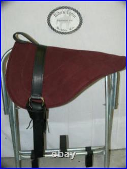 LEATHER BAREBACK ADULT SADDLE PAD by RIDERS CHOICE MAROON