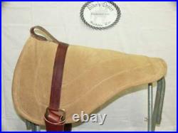 LEATHER BAREBACK ADULT SADDLE PAD by RIDERS CHOICE TAN