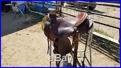 Lady wade, mccall, 15 seat, used, cowgirl saddle, roping saddle