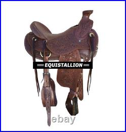 Leather Roping Ranch Work Western Equestrian Trail Horse tack Wade Tree saddle