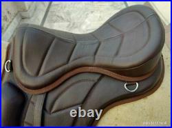 Leather Saddle Freemax Treeless Leather Saddle In Brown and black