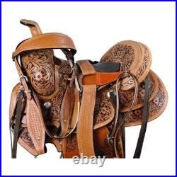 Leather Wade Tree A Fork Horse Saddle Western Ranch Roping Roper Work Trail Tack