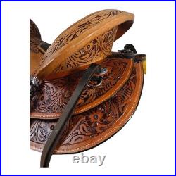 Leather Wade Tree A Fork Horse Saddle Western Ranch Roping Roper Work Trail Tack