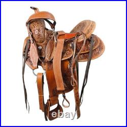 Leather Wade Tree A Fork Horse Saddle Western Ranch Roping Roper Work Trail Tack