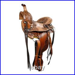 Leather Wade Tree A Fork Horse Saddle Western Ranch Roping Roper Work Trail Tack