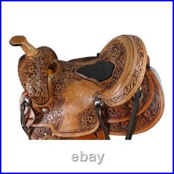 Leather Wade Tree A Fork Horse Saddle Western Ranch Roping Roper Work Trail Tack