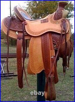 Leather Wade Western Horse Saddle Tack Size 13 to 18 with Tack Set