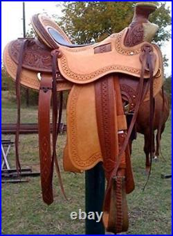 Leather Wade Western Horse Saddle Tack Size (14 in to 18 in)