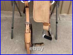 Leather Western Barrel Racing Trail Horse Tack Saddle With Girth Size 13