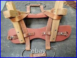 Leather pack saddle/horse tack/outfitters/hunting/packing/outfitter/made in usa
