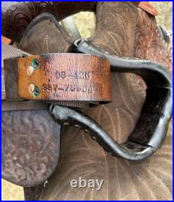 Lightweight Tex Tan Hereford Saddle 15 Western Show Trail Pleasure Leather VGC