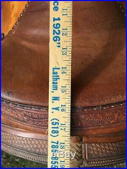 ML Leddy 16 Reining Saddle Beautiful tooling Great condition