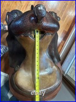 ML Leddys 15.5 inch Western Reining Saddle