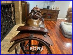 ML Leddys 15.5 inch Western Reining Saddle