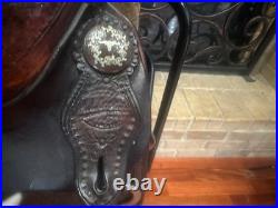 ML Leddys 15.5 inch Western Reining Saddle