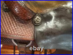 ML Leddys 15.5 inch Western Reining Saddle
