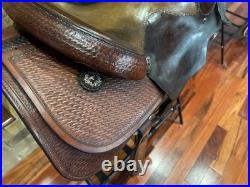 ML Leddys 15.5 inch Western Reining Saddle