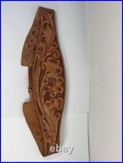 M. L. Leddy HAND TOOLED SADDLE LEATHER