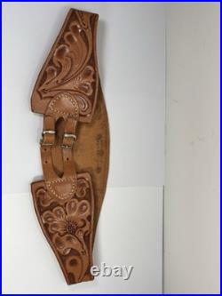 M. L. Leddy HAND TOOLED SADDLE LEATHER
