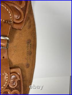 M. L. Leddy HAND TOOLED SADDLE LEATHER