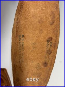 M. L. Leddy HAND TOOLED SADDLE LEATHER