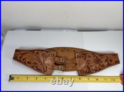 M. L. Leddy HAND TOOLED SADDLE LEATHER