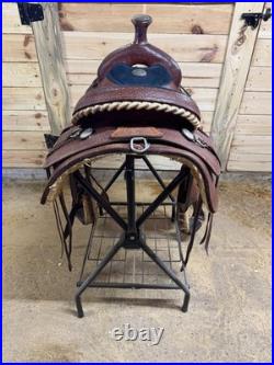 Make an offer! Rico Saddlery Greenville Tx Excellent Shape 16 Seat 6-3/4 Gullet