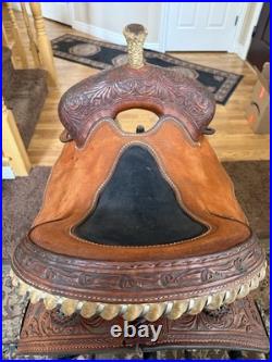 Marlene McRae 13.5 Cactus Saddlery Barrel Saddle 13.5 Flex Tree Hard Seat