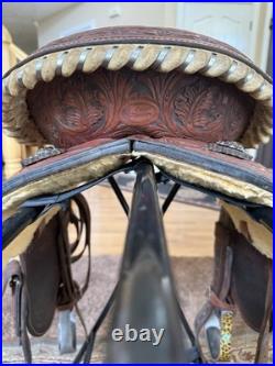 Marlene McRae 13.5 Cactus Saddlery Barrel Saddle 13.5 Flex Tree Hard Seat